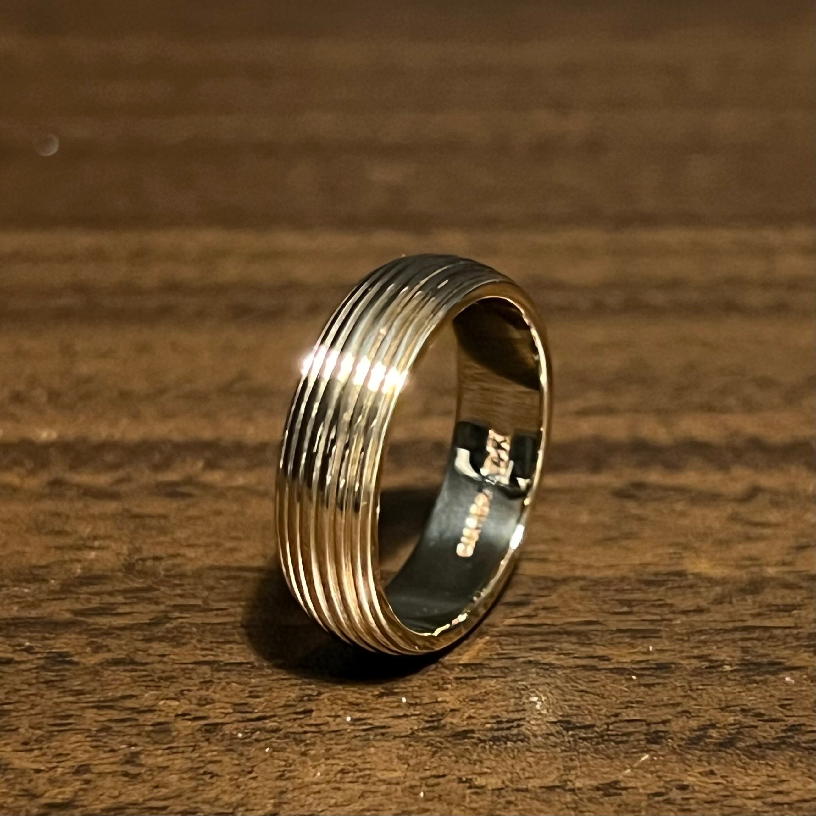 VINTAGE CARTIER 14K Gold Ribbed Band Ring | ヴィンテージ VINTAGE CARTIER 14K Gold Ribbed Band Ring | ヴィンテージ