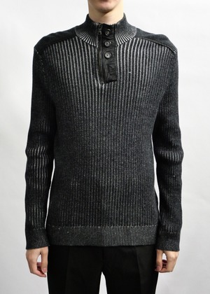 designed half zip knit