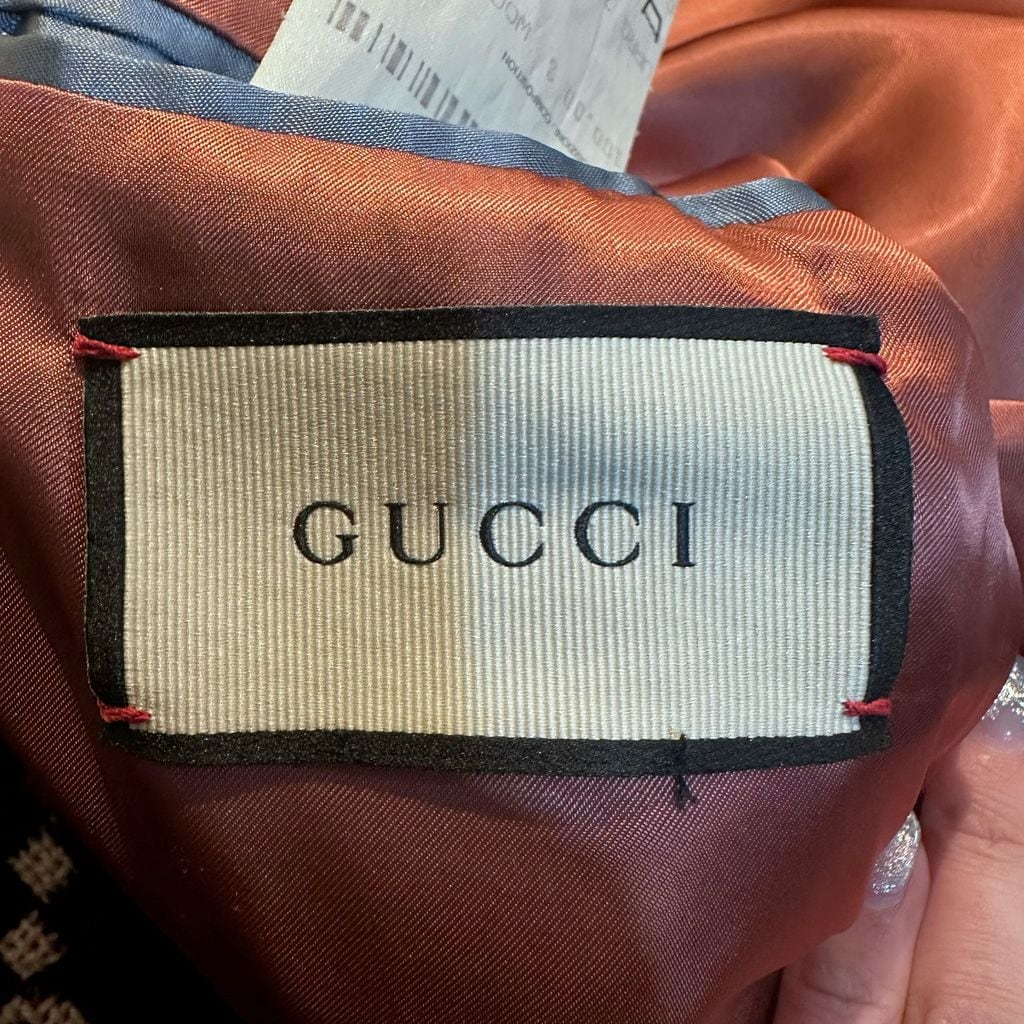 GUCCI グッチ 18AW GG DIAMOND WOOL COAT チェスターコート 2904715220