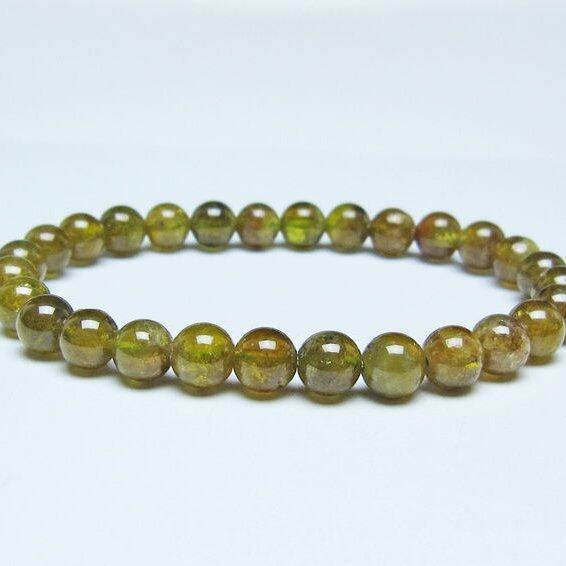 ツァボライト ブレスレット 7mm 一点物 メール便可 111-49765