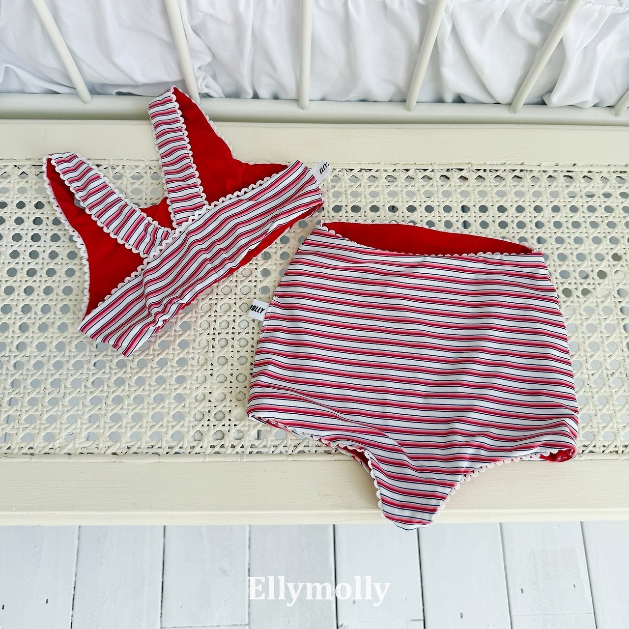 red S[5]［即納］reversible swim setup (両面着用可能）/ elly molly 26summer