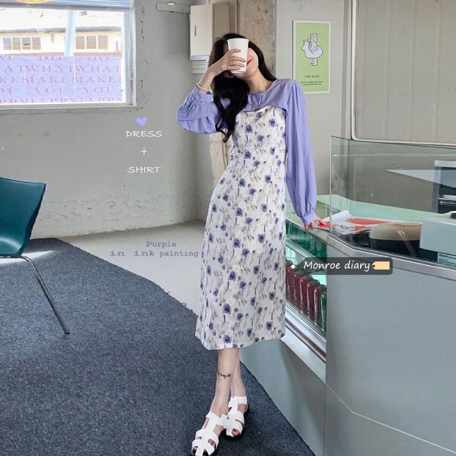 ヤーンサマーショートブラウス ウェストドレス セット 大人ガーリー スウィート キュート カジュアル 夏物 モンロー53362811608