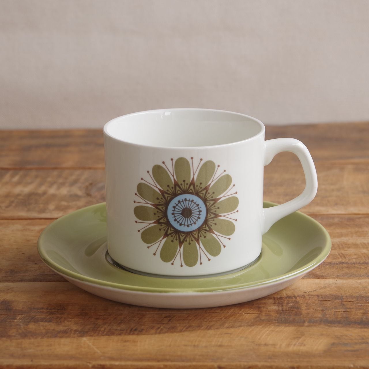 三河内焼　カップ＆ソーサー　骨董　花鳥図　6R1572ダC 三河内焼 カップ＆ソーサー 骨董 花鳥図 6R1572 三河内焼 カップ