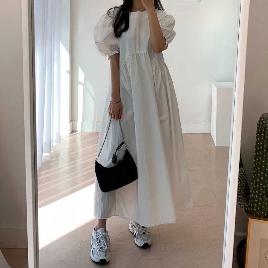 全２色バブルスリーブワンピース Cumeist キュミスト