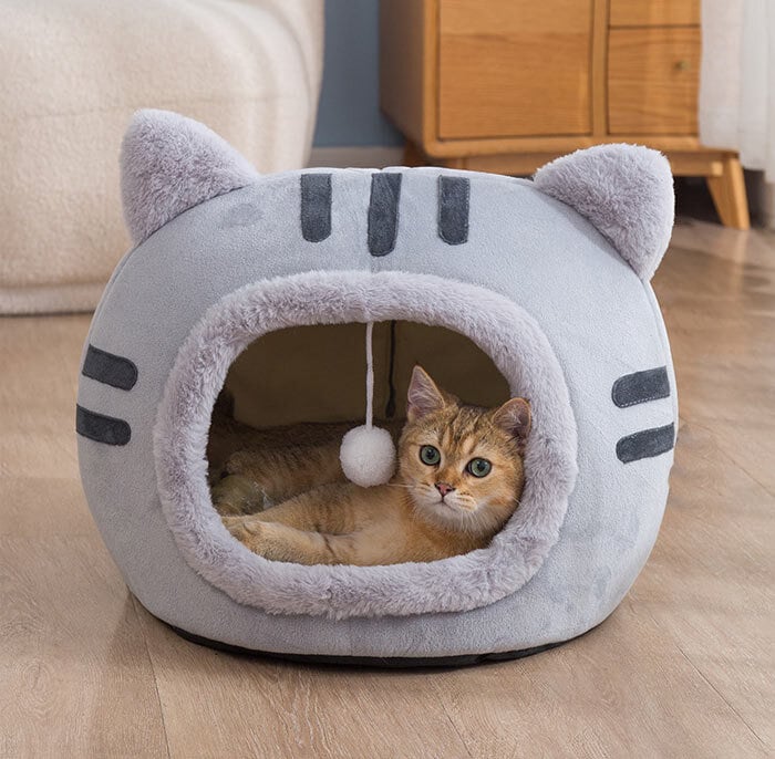 送料無料 猫 ベッド あったか ハウス ペットベッド ドーム型 猫 猫