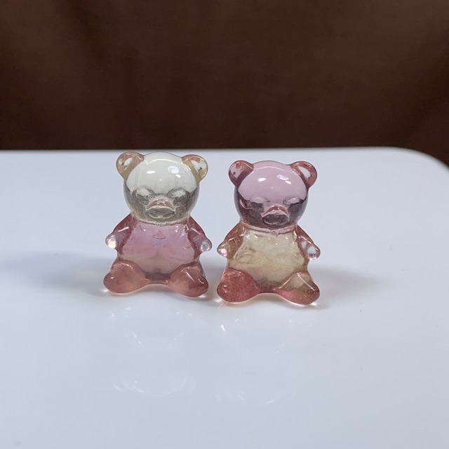 11.可愛い仲良しくまちゃんペア・フローライトくま