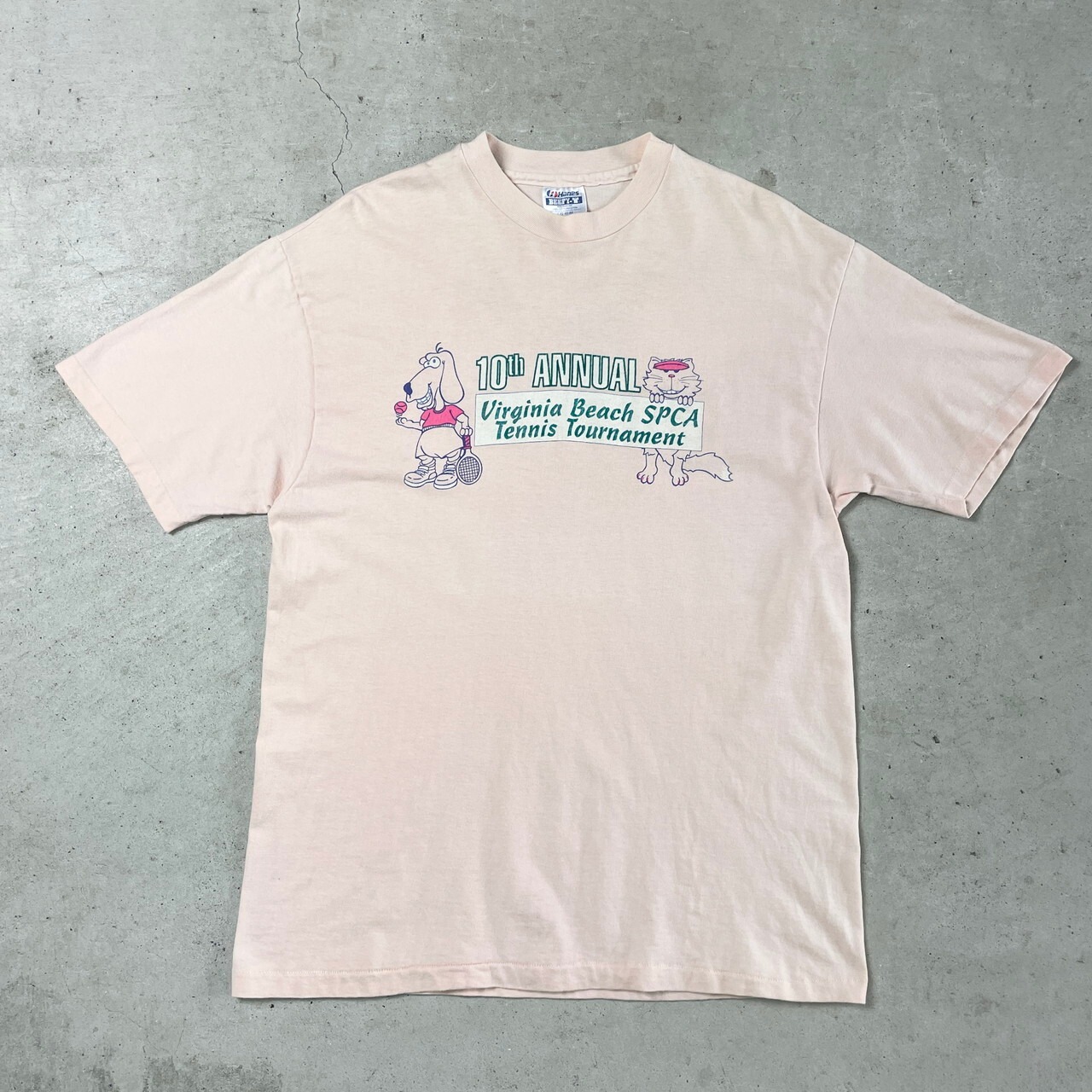 USA製 80年代〜 Virginia Beach SPCA Tennis Tournament 10周年記念 T 