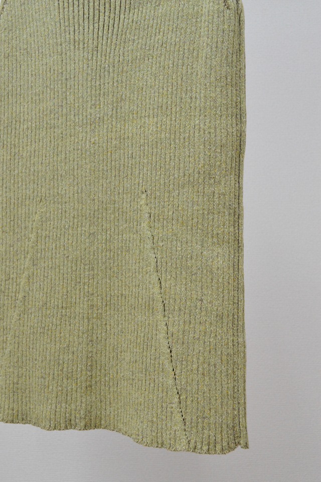 501-NT-002・Plating 2way rib tank / C/♯lime