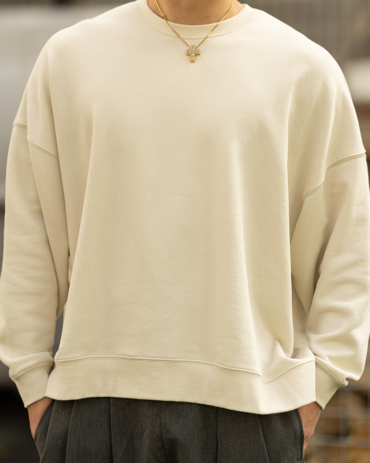 Over Size Relax Sweat Pullover【008BEL】