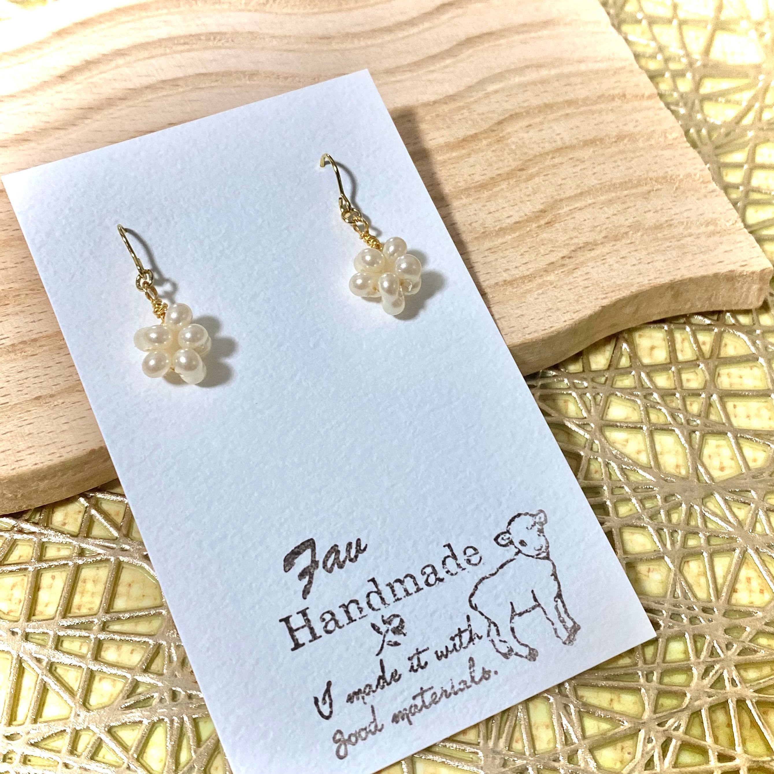 ファルファーレ シンプル チョコ ピアス・イヤリング | Fav handmade