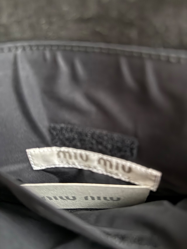 FW1999 MIU MIU LEATHER DOCKING SHOULDER BAG
