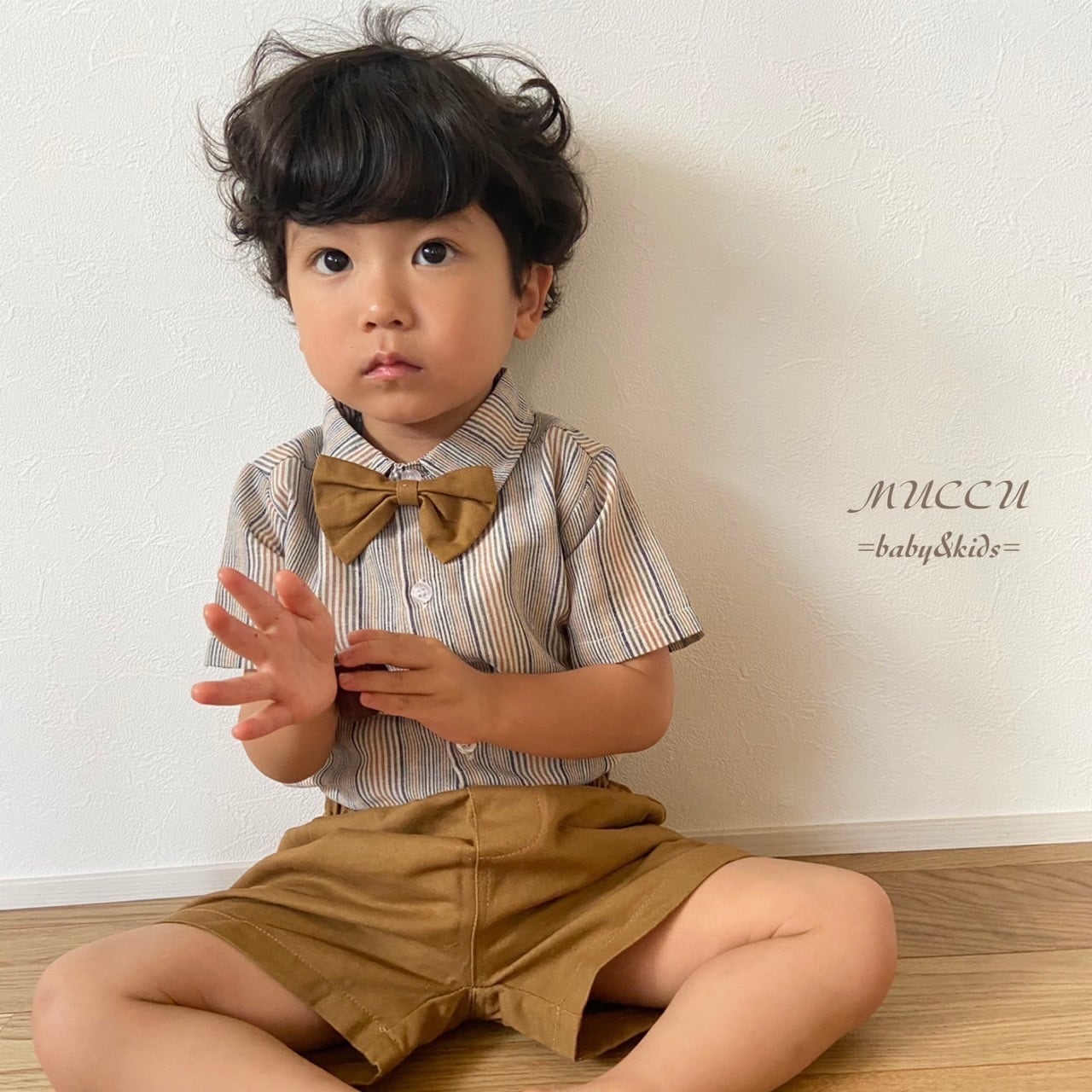 送料無料！【予約販売】おしゃれな3点セット♪ 蝶ネクタイ付きシャツ +