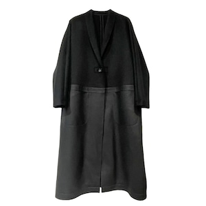 【最新作】スエードナッパレザー×リバーウールガウンコート【156-8401】