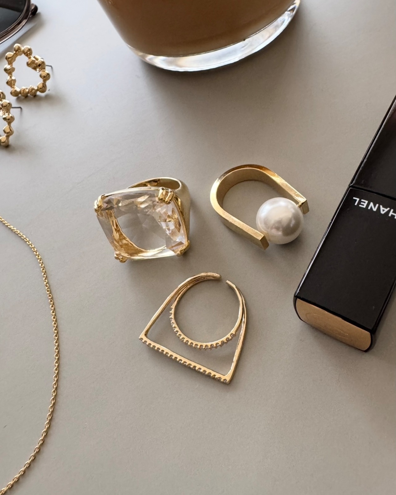 Square  Crystal  Ring