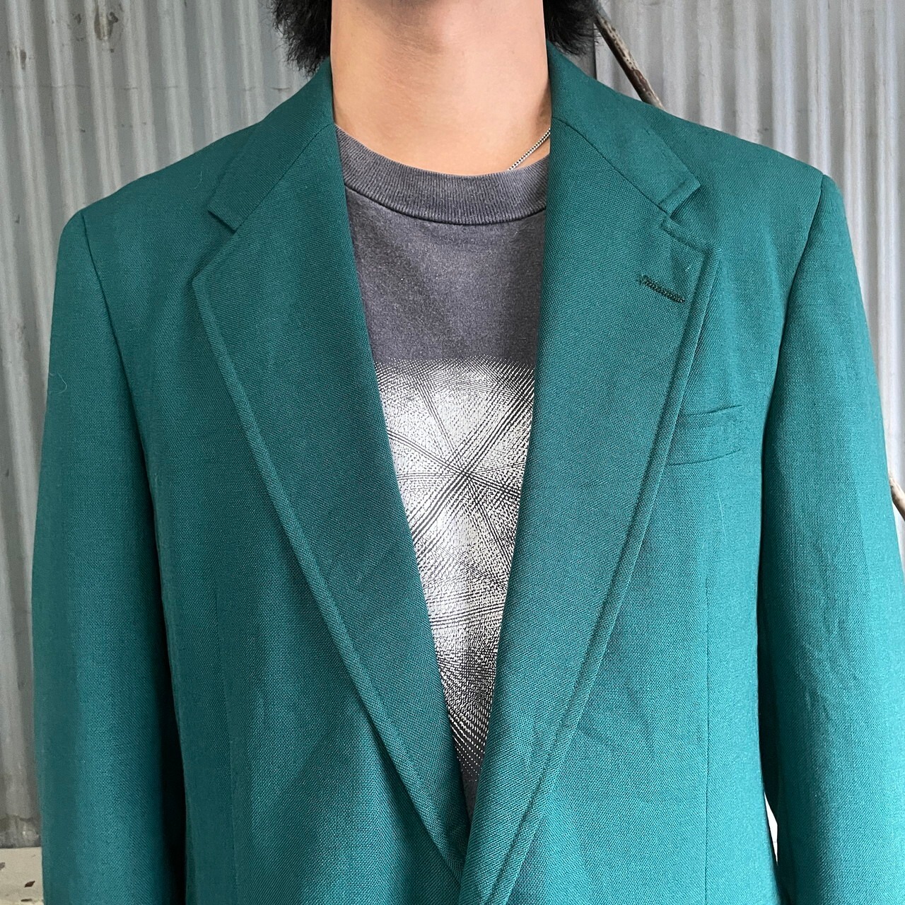 80年代 USA製 HUNTER HAIG Palm Beach パームビーチ 金ボタン 