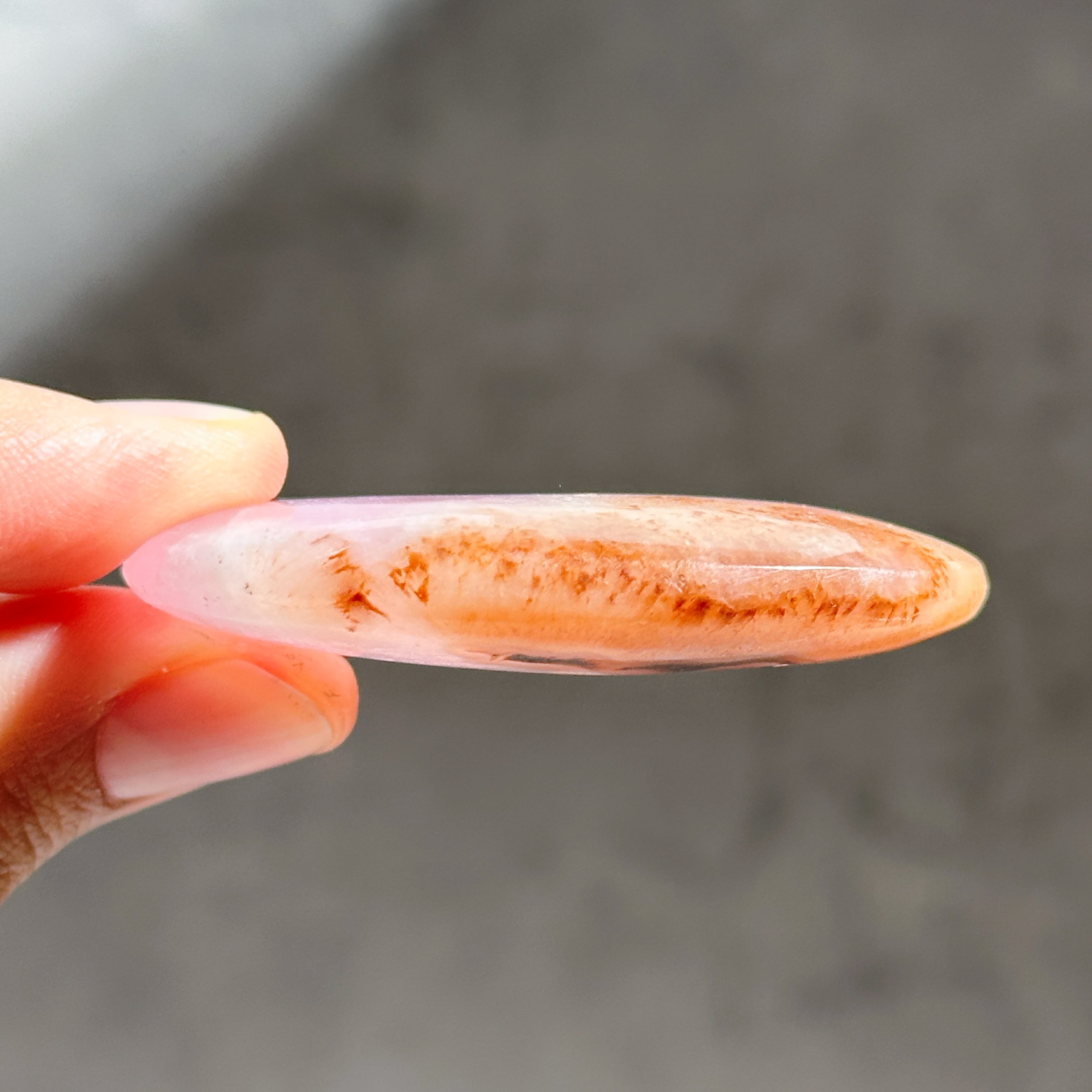 高品質】ピンクアラゴナイト パームストーン 82◇Pink Aragonite Palm