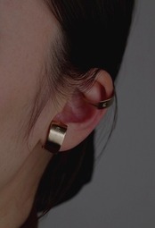 Tema’ Baco - Logo “CO10” G ：Gold｜2WAY（Ear Cuff / Ring）／ボリュームロゴ（SV925＋本金メッキ）