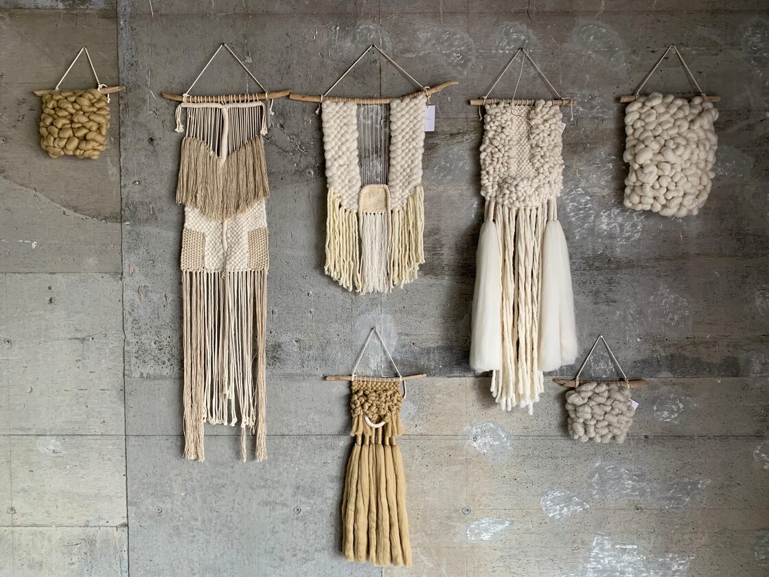 coya コヤ / 手織りタペストリー ホワイト hand weaving tapestry no 