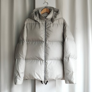 JIL SANDER SILVER GRAY DOWN JACKET