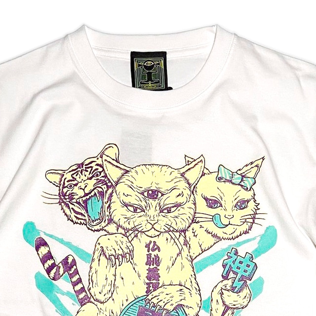 神眼芸術『Lucky cat』T-shirt