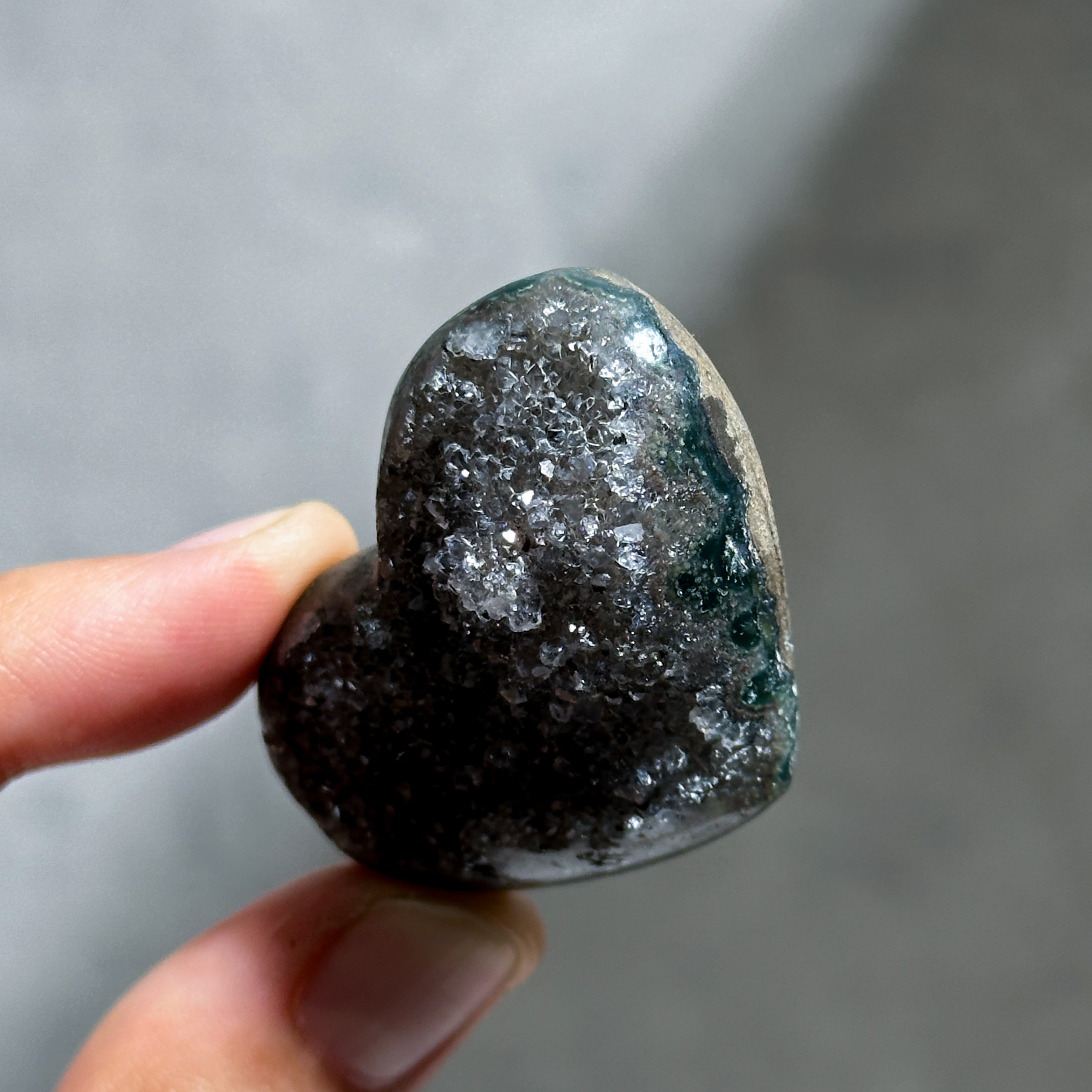 アゲート×アメジスト ハート51◇ Agate× Amethyst ◇天然石・鉱物