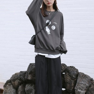 イラストプリントスウェット　A0730