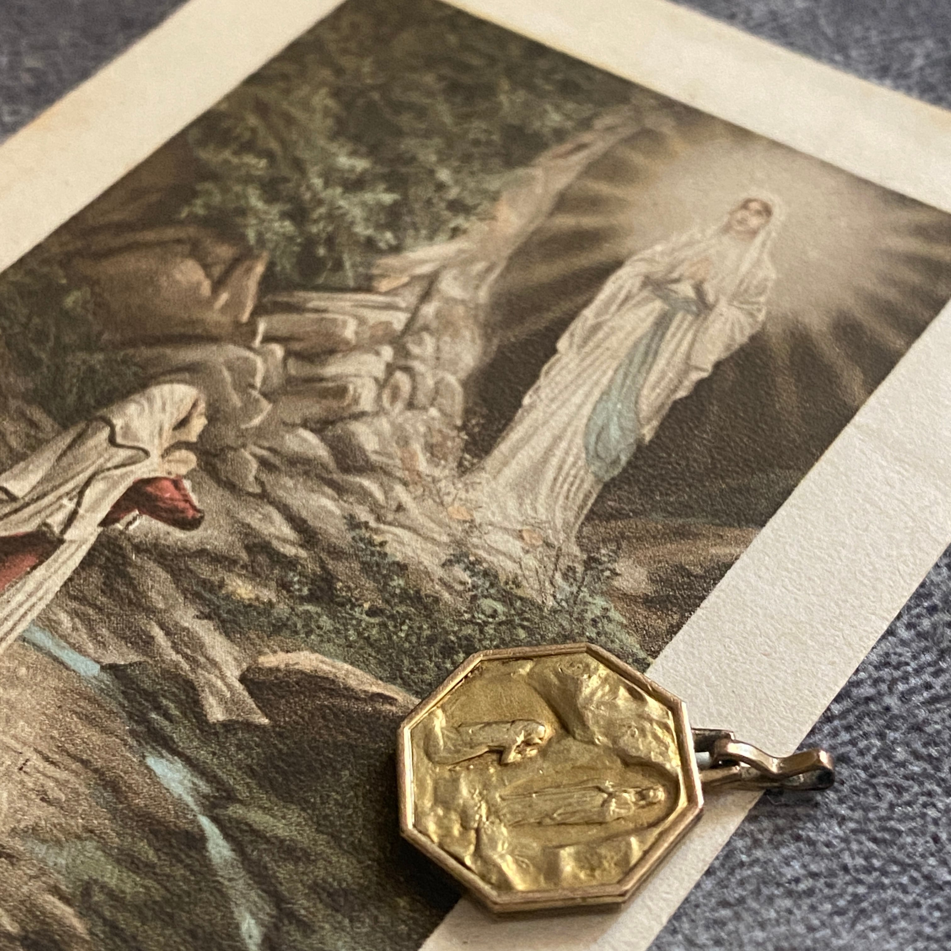 希少✴︎FIX社製ルルドの御出現の聖母マリア | Antique medaille Mary