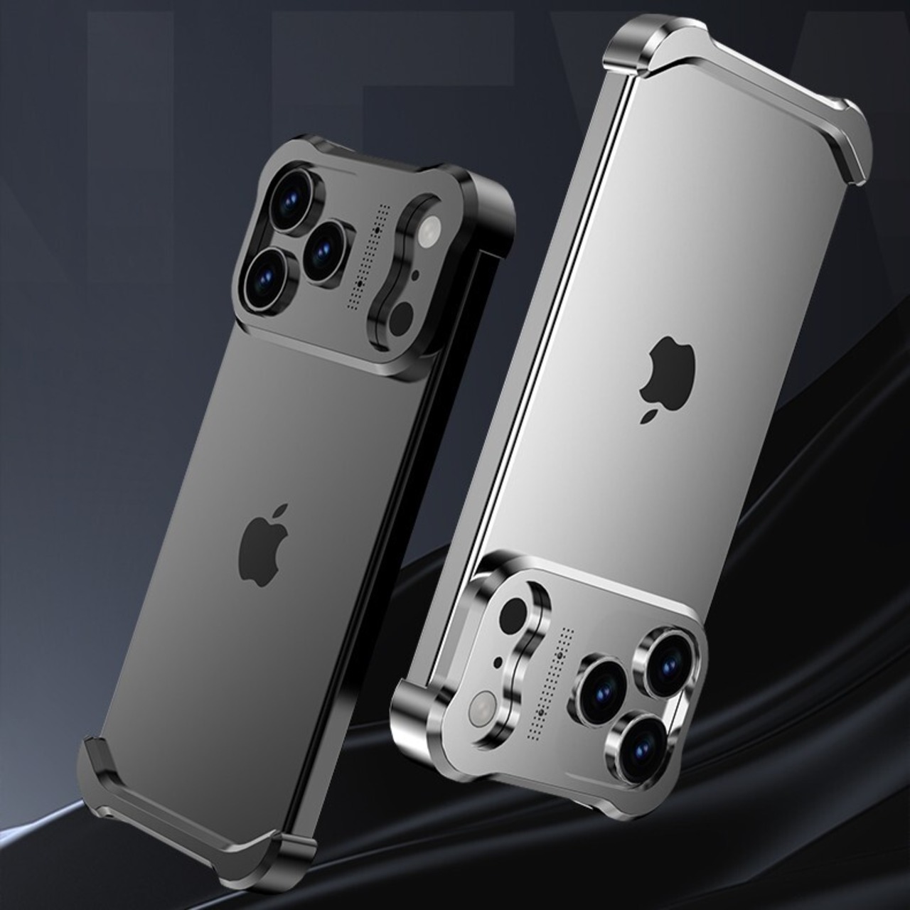 ◆iPhone 17/16/15/14/13/Pro/Pro Max/Plus/Air◆ Irregular Aluminum Bumper Phone Case / イレギュラー アルミニウム バンパー スマホケース