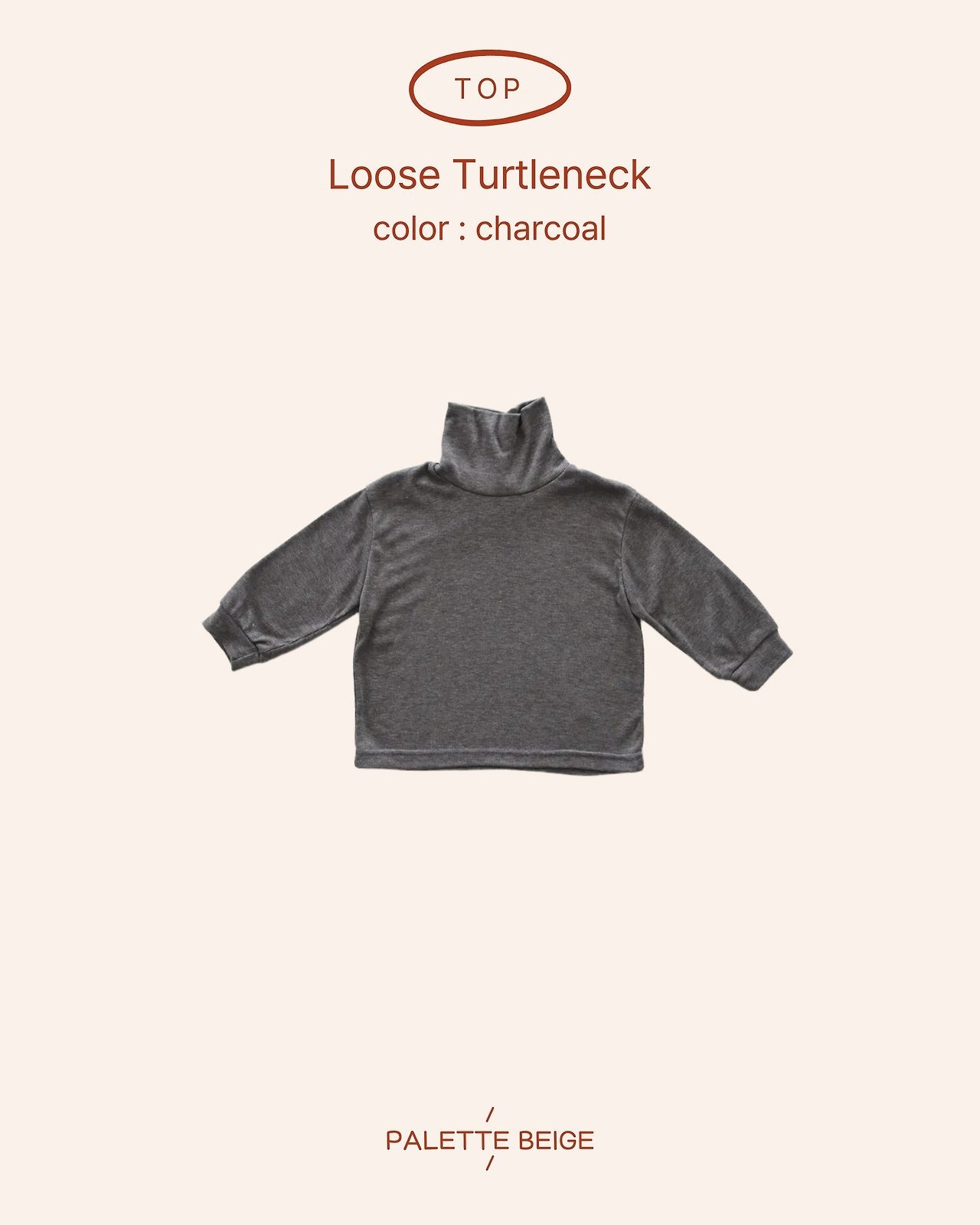 the beige［取寄］loose tutle neck tee 26winter