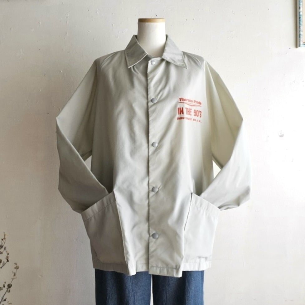 90s made in USA coach jacket/ヴィンテージグレージュのコーチ
