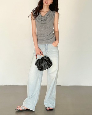 ライトウォッシュワイドデニム A0028