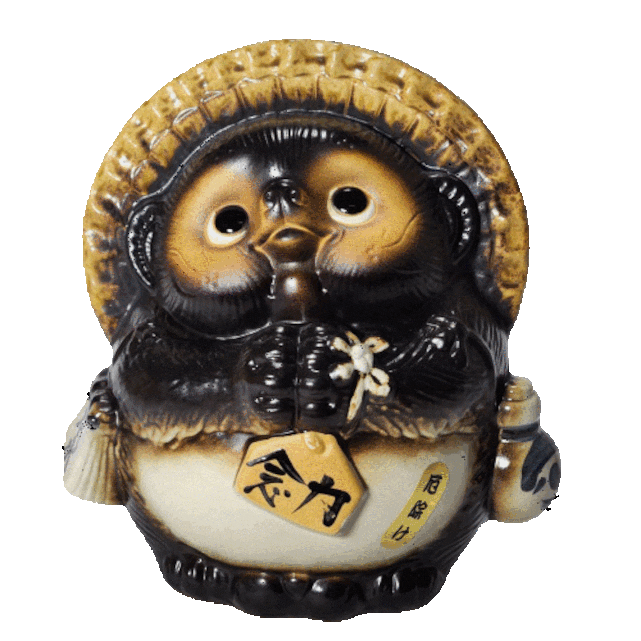 風水狸 黒 (大) 厄除け (信楽焼き・陶器 ・置物・風水・たぬき 風水狸 黒 (大) 厄除け (信楽焼き・陶器 ・置物・風水・たぬき