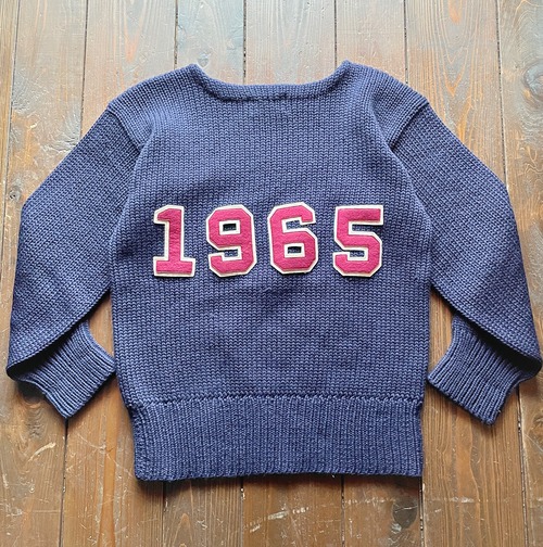 1965s 〝HIGHLAND〟College Letterman knit Sweater