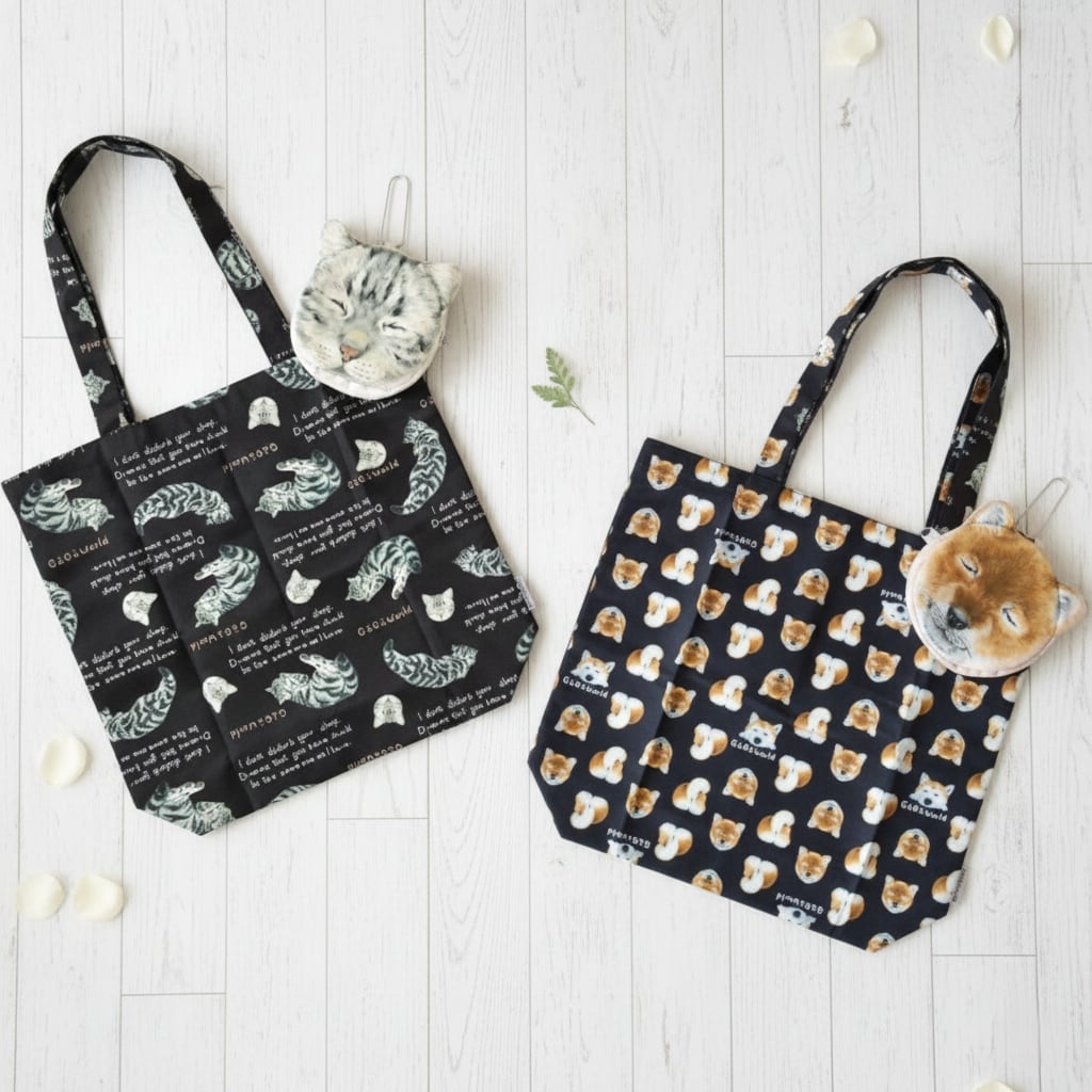 フェイス型ポーチ付エコバッグ（2カラー）【GUGU WORLD】 | UMEYA公式