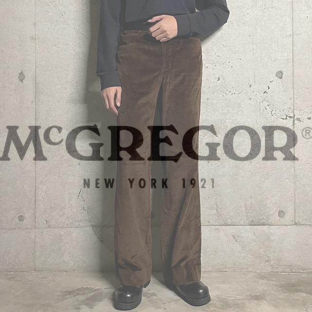 【MCREGOR】velours flare pants(xlsize)0219/tokyo