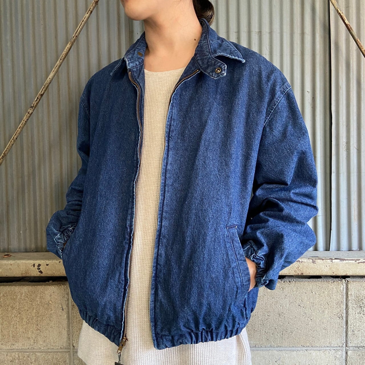 90年代 USA製 Walls mountain デニムスイングトップ メンズXL 古着 