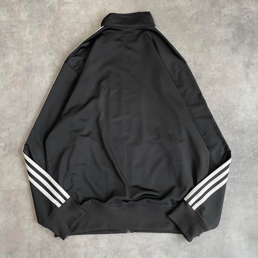 アディダス トラックジャケット ファイヤーバード 古着 黒 白 L