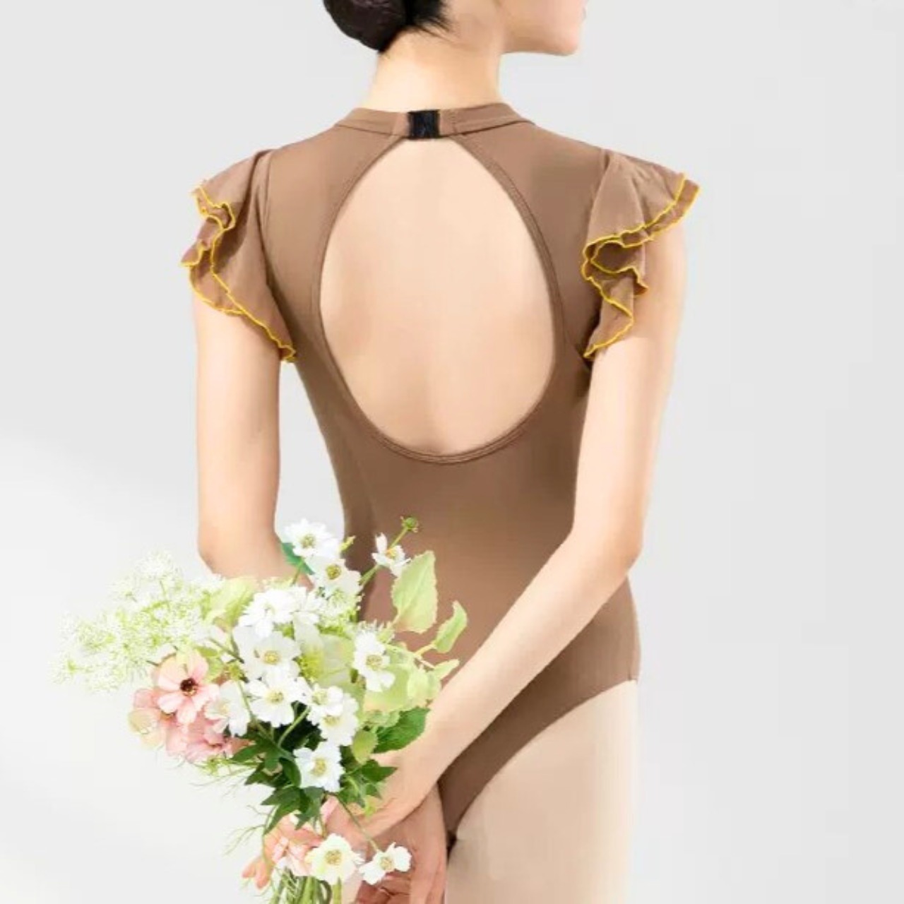 フリルスリーブレオタード 4色展開 L0659