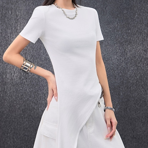 asymmetry slim tops / l0531