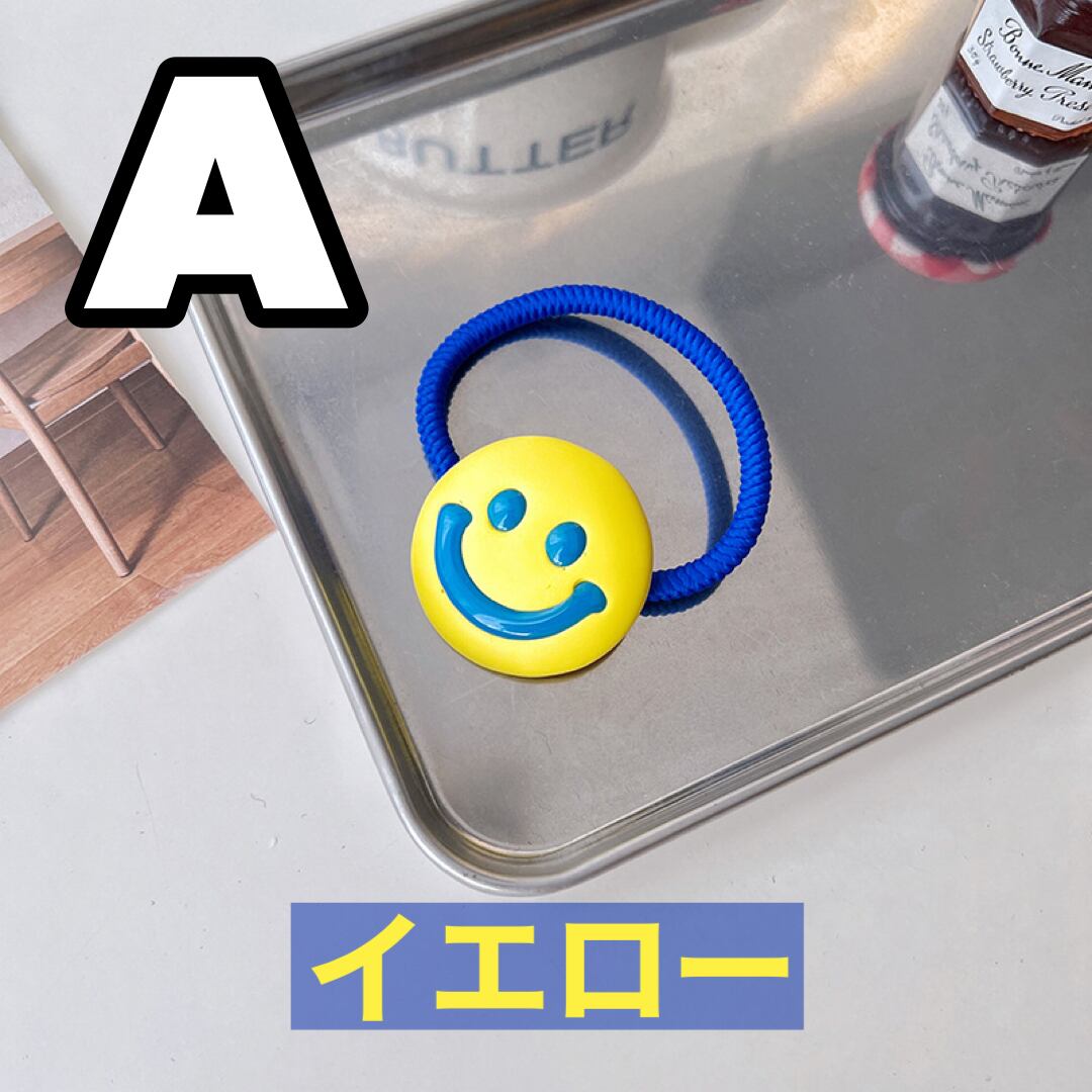 SY様ご確認用☆ハンドメイド　ヘアゴム にこちゃんヘアゴム | S.Y/collect