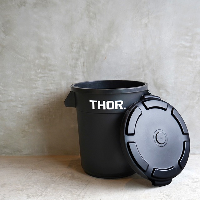 Thor Round Container 38l 本体 フタセット販売 ゴミ箱 おしゃれ 分別 屋外 屋内 ダストボックス ごみ箱 ふた付き 蓋付きゴミ箱 大容量 リビング キッチン 収納ボックス Changeover