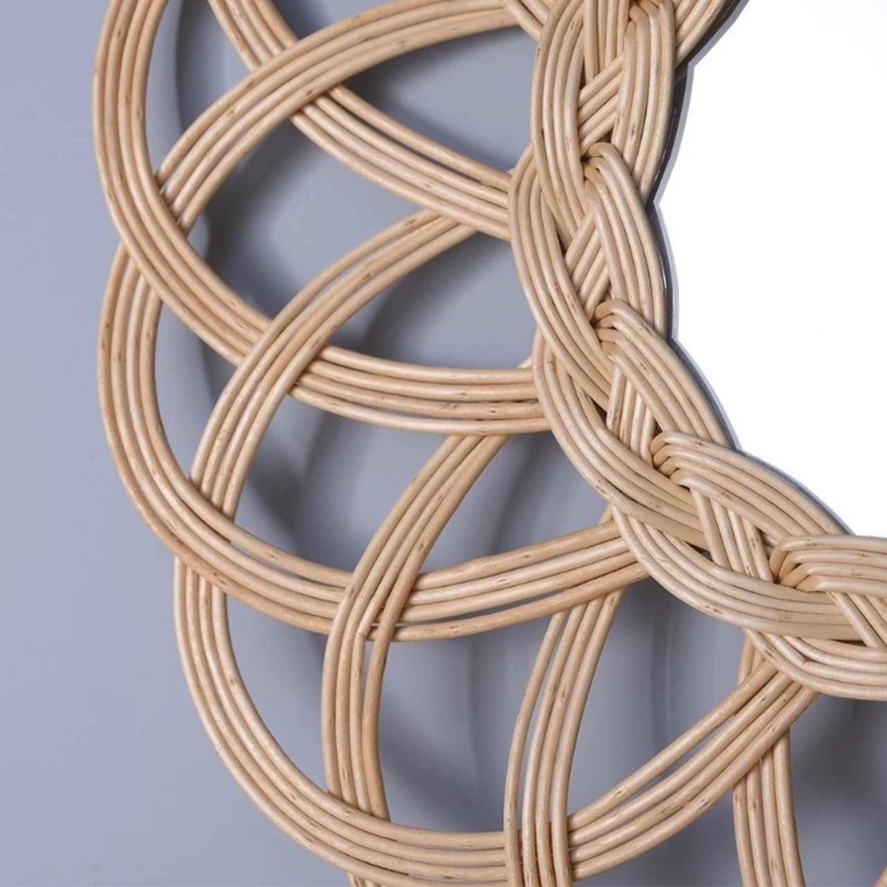 お花のラタンミラー