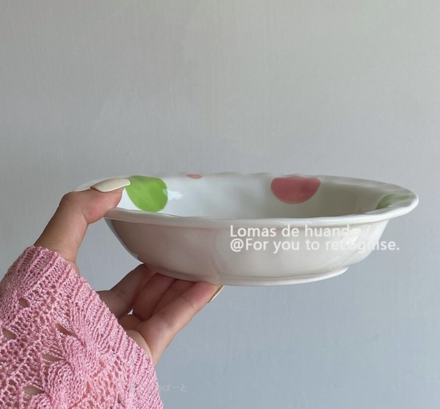 【お取り寄せ】★3色★ 韓国風 ファッション 陶器 食器 お皿