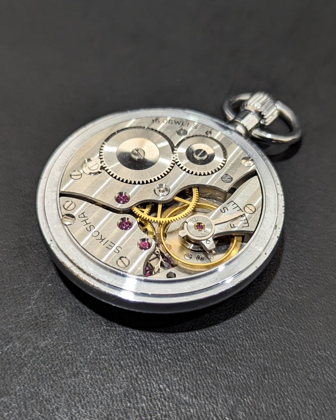 19SEIKO】【15石】【昭38 中支 191 国鉄】SEIKO/セイコー SEIKOSHAロゴ