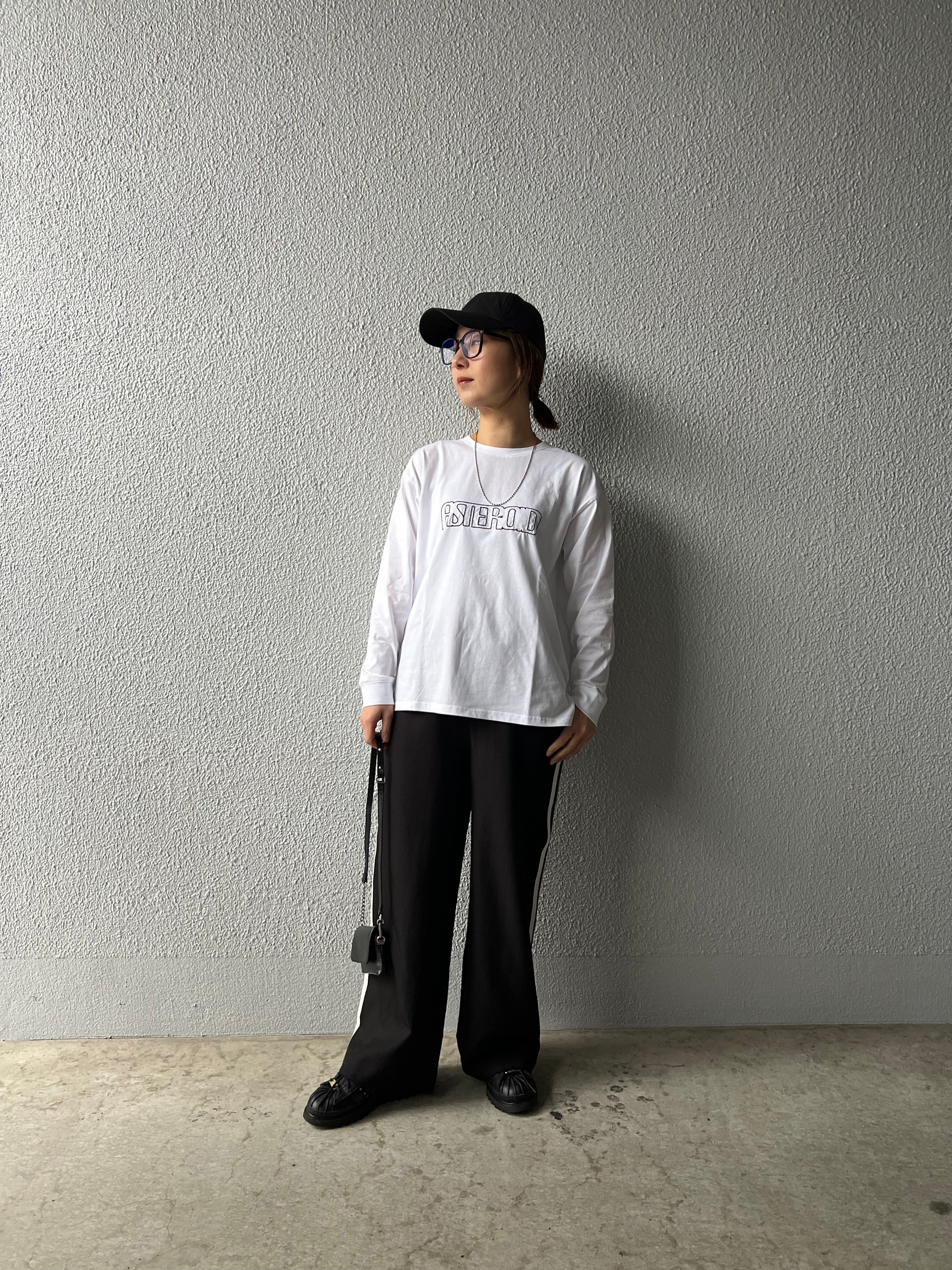 【SELECT】サイドラインジョーゼットパンツ