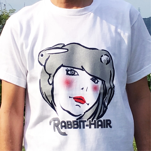 【在庫限り】ラビットヘアー Tシャツ（シルバー）