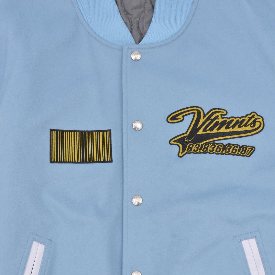 VTMNTS】VTMNTS COLLEGE JACKET(BLUE/WHITE) | AYIN