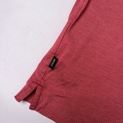 HUGO BOSS ヒューゴボス ボーダー 半袖Tシャツ L/レッド ホワイト 系/SLIM FIT
