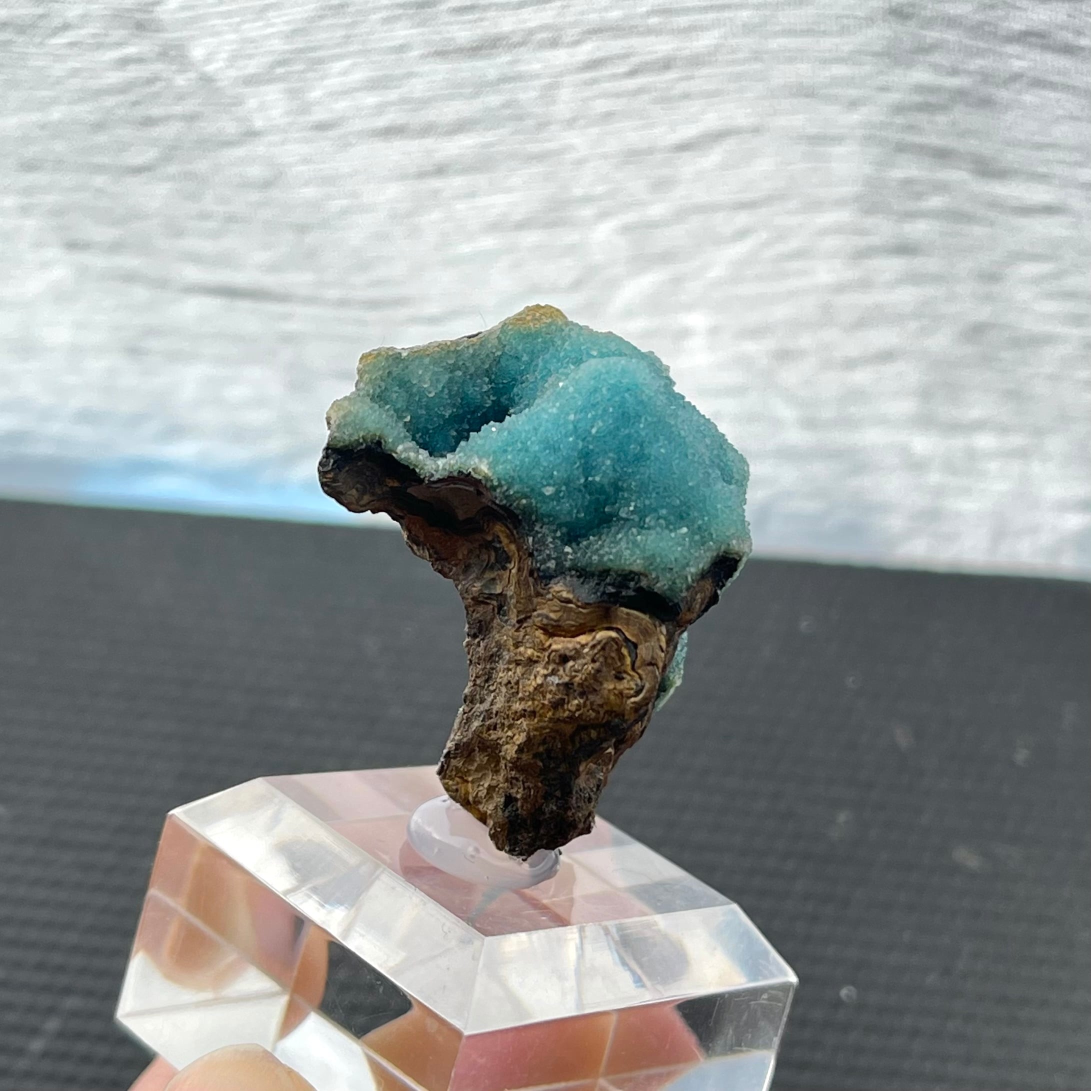 【鉱物標本】クリソコラウィズクォーツ アメリカ産 鉱物標本】クリソコラウィズクォーツ アメリカ産