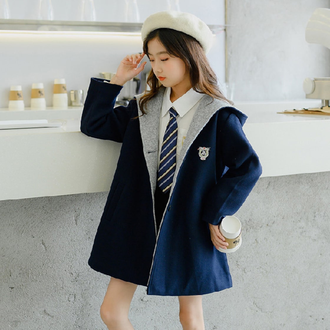 ダッフルコート キッズ フード付き ラシャコート キッズ コート 女の子 